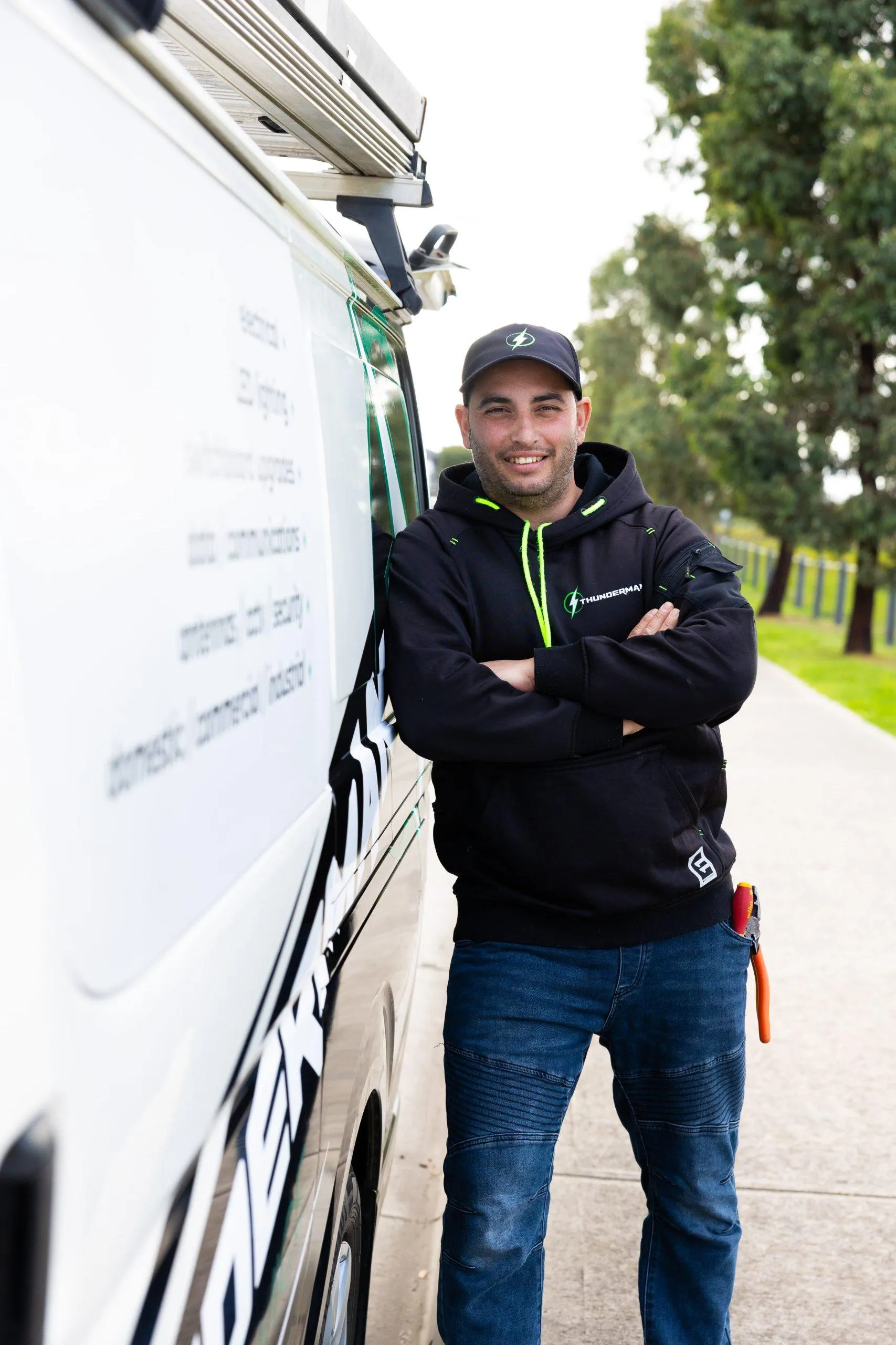 Yiannis on site in Melbourne’s north
